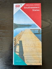 AAA Road Map-The Map of Regional Series-Southeastern 18 States and Bahama Island