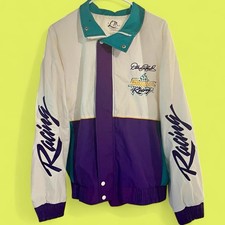    Vtg 90s Dale Earnhardt Snap-On Racing Jacket L Color Block Embroidery Sleeves