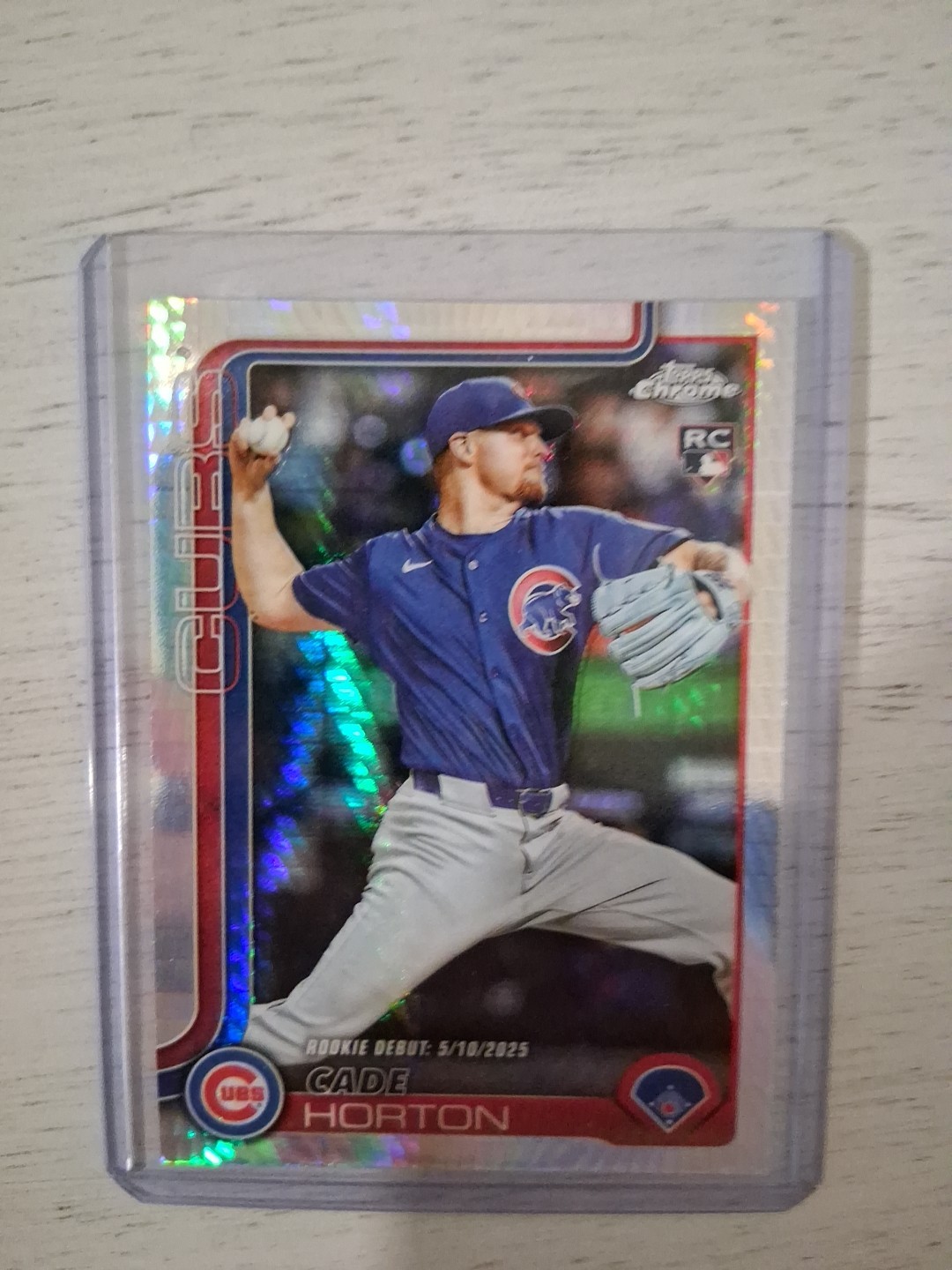 Cade Horton 2025 Topps Chrome Update #USC102 Rooke Debut Prism Refractor RC