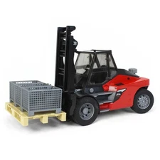 1/16 Bruder Linde HT160 Fork Lift with Pallet and 3 Pallet Cages 02513