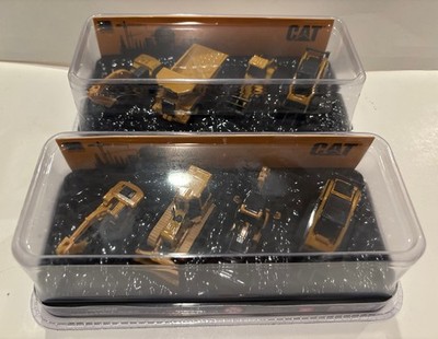 Lot of 2 Caterpillar CAT Micro Constructor Scale Set Of 4 Diecast Brand New