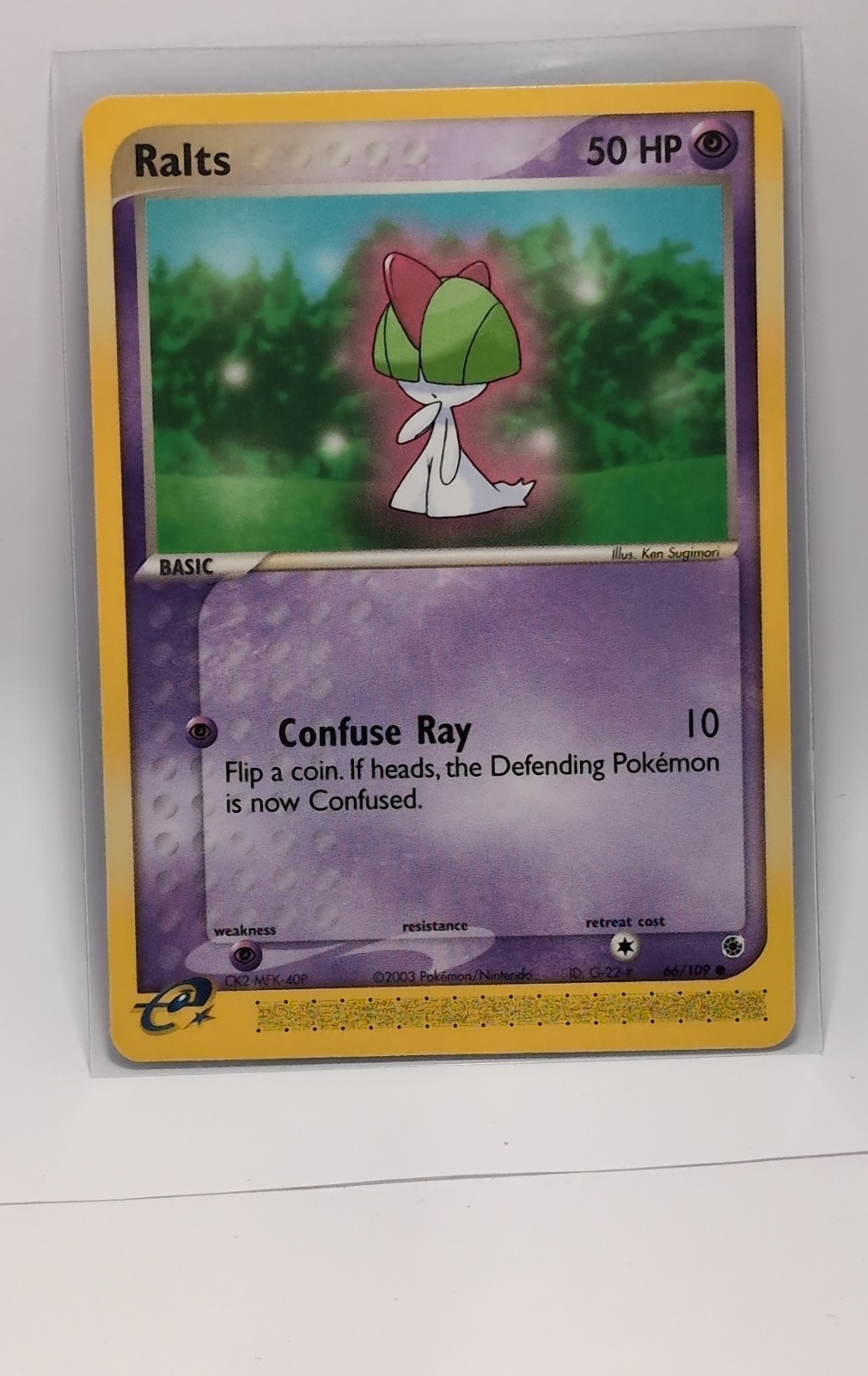 MINT CONDITION!!! Ralts 66/109 Ruby and Sapphire Regular
