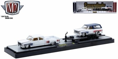 M2 MACHINES 76 GMC SIERRA 3500 DUALLY & 75 GMC JIMMY SIERRA