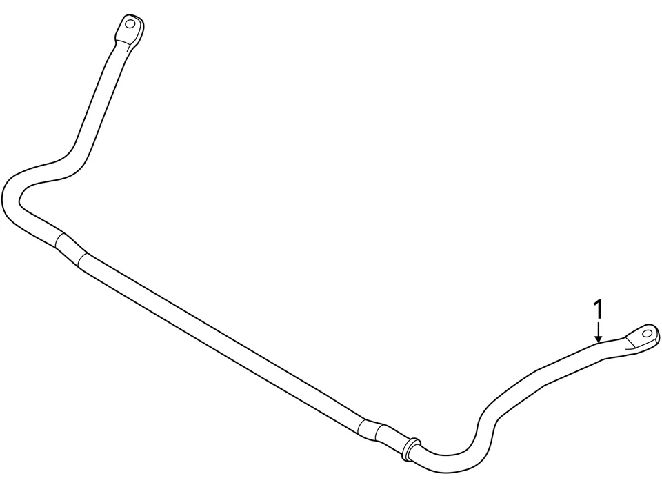 Barra estabilizadora delantera Ford F350 Super Duty 2021 4x4 fabricante de equipos originales 95 k millas - LKQ431403835 Foto 4 de 4