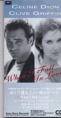 Celine Dion and Clive Griffin-When I Fall In Love 3 inch cd single Japan