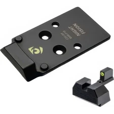 NIGHT FISION RMR/507c to CZ-P10 Optic Plate w/ Tritium Yellow Front Sight Combo