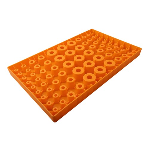 Workshop ER Collet Box Collet Storage Box 60 Hole Finishing Rack Orange PP - Picture 7 of 39