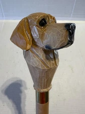 Golden Retriever Head Handle - Cane - Walking Stick Hiking Staff