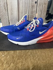 Nike Air Max 270 Hyper Royal Blue Bright Crimson Men's Sz 11 Read Description