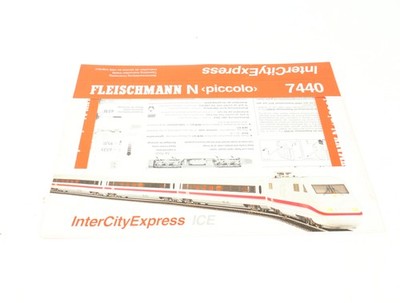 E1641 Fleischmann piccolo N Betriebsanleitung 7440 für InterCityExpress ICE