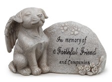 Napco Small Dog Memorial Stone by Napco Garden