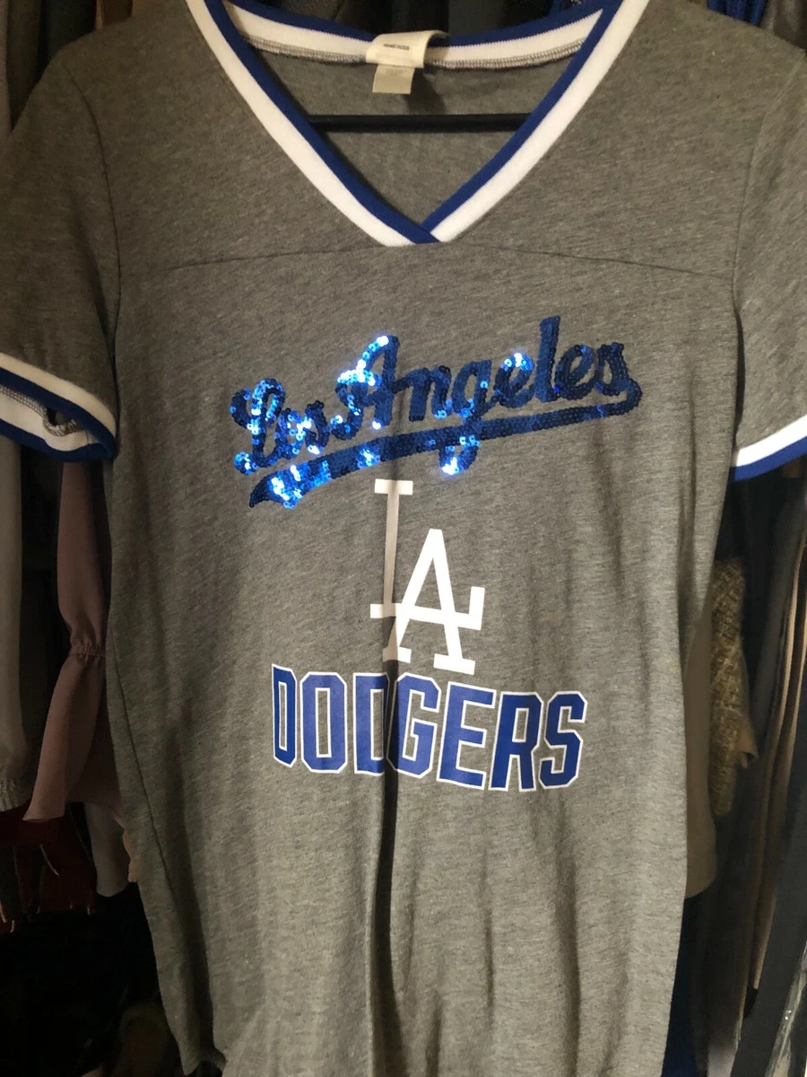 NWT Pink by Victoria Secret MLB Los Angeles Dodgers Collection T shirt sz  XSmall