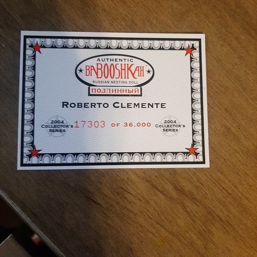 Roberto Clemente Limited Edition Nesting Dolls -2004-  SGA- Pittsburgh Pirates - Bild 5 von 5