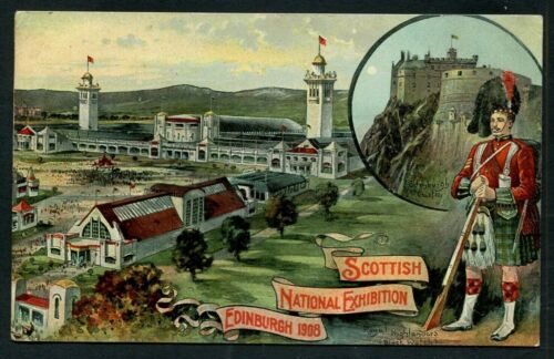 Scottish National Exhibition Edinburgh 1908 - Two Postcards (R1001) - Picture 1 of 2