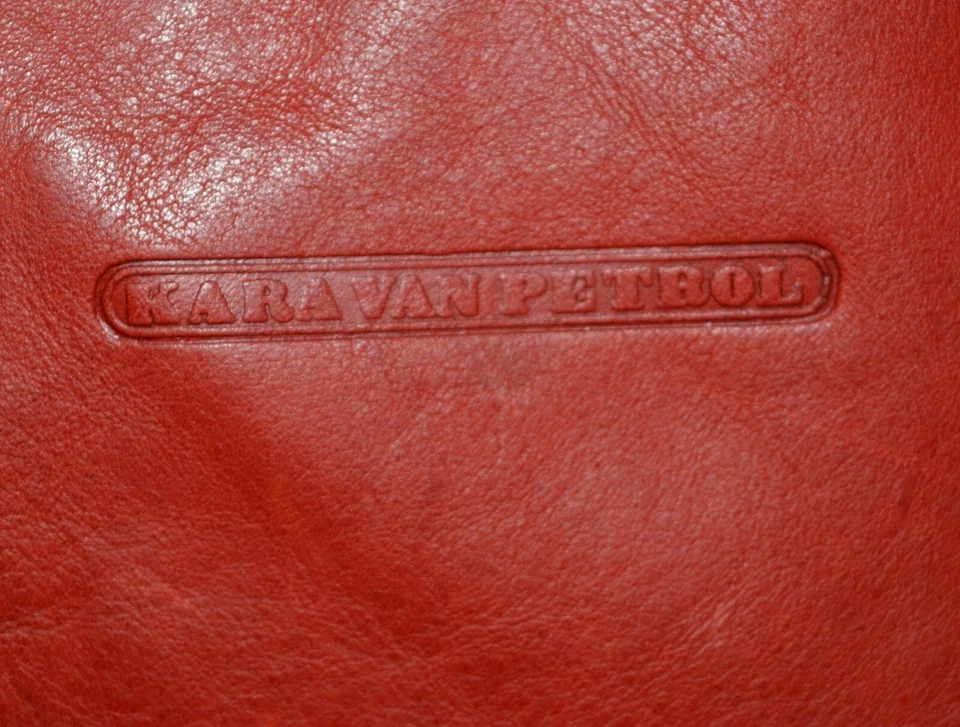 Bolso de Hombro Mensajero Kara Van Gasolina Bandolera Cuero Hecho en Italia Foto 2 de 4