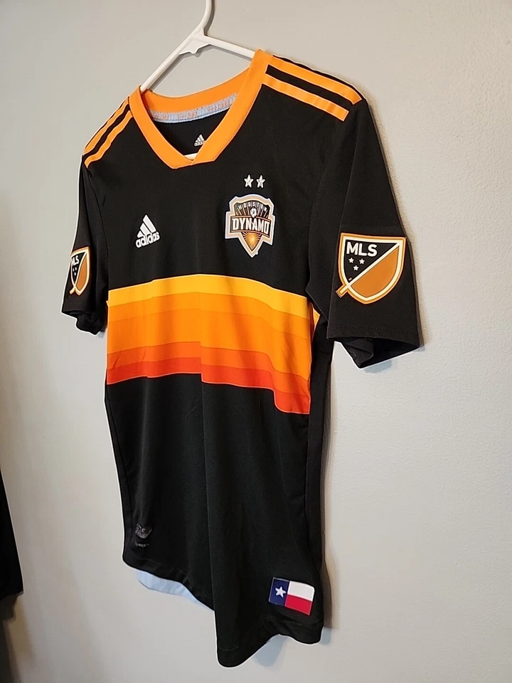 2017- 18 Adidas Men’s Houston Dynamo Soccer Jersey Small  Authentic Player MLS  - Image 2 of 4