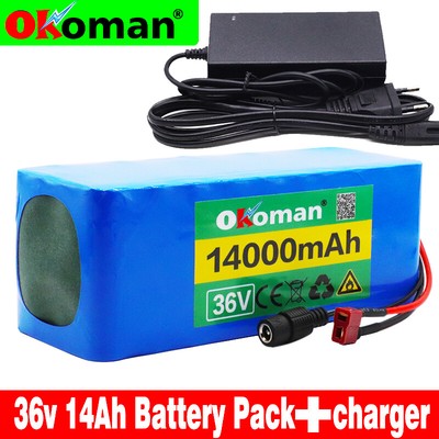 Li-ion Battery 36V 14AH Volt Rechargeable Bicycle 500W E Bike Electric Li-ion