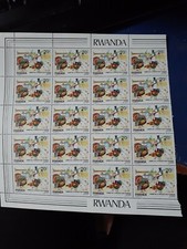 Rwanda 1985 20c farming part sheet  MNH but cant see/feel any gum