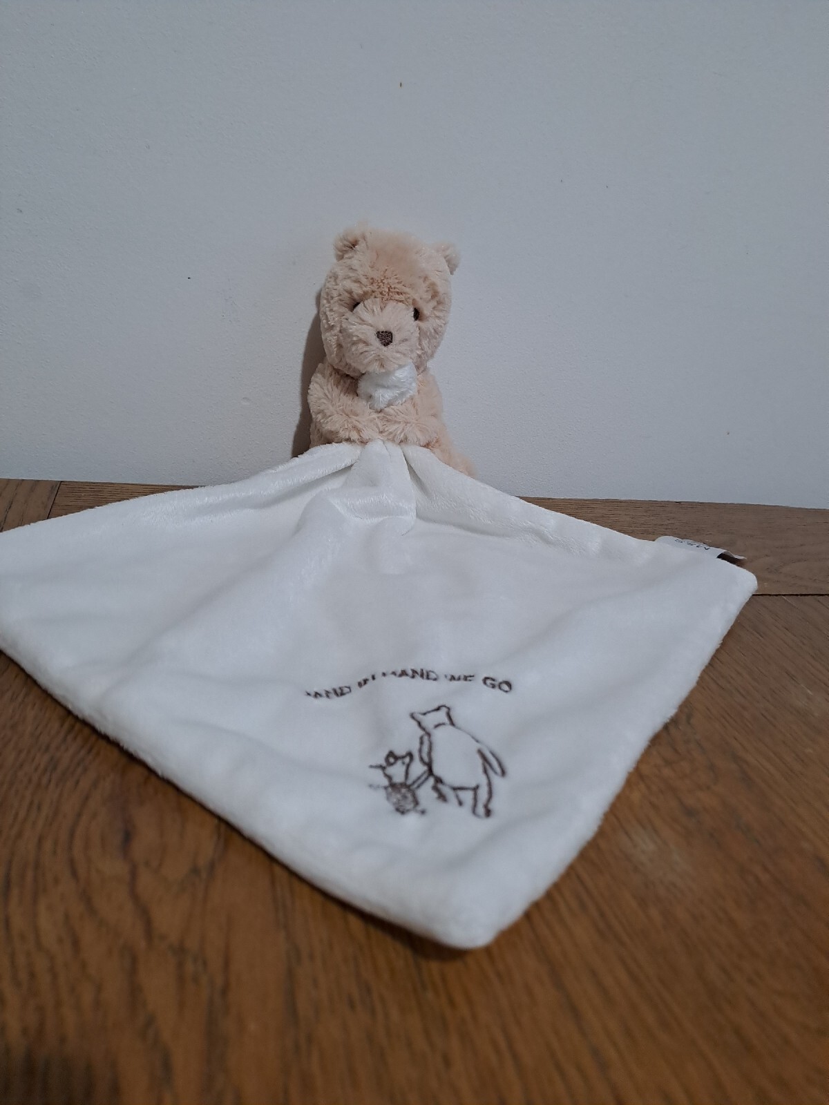 M&S Winnie The Pooh Baby Comforter Hand In Hand We Go