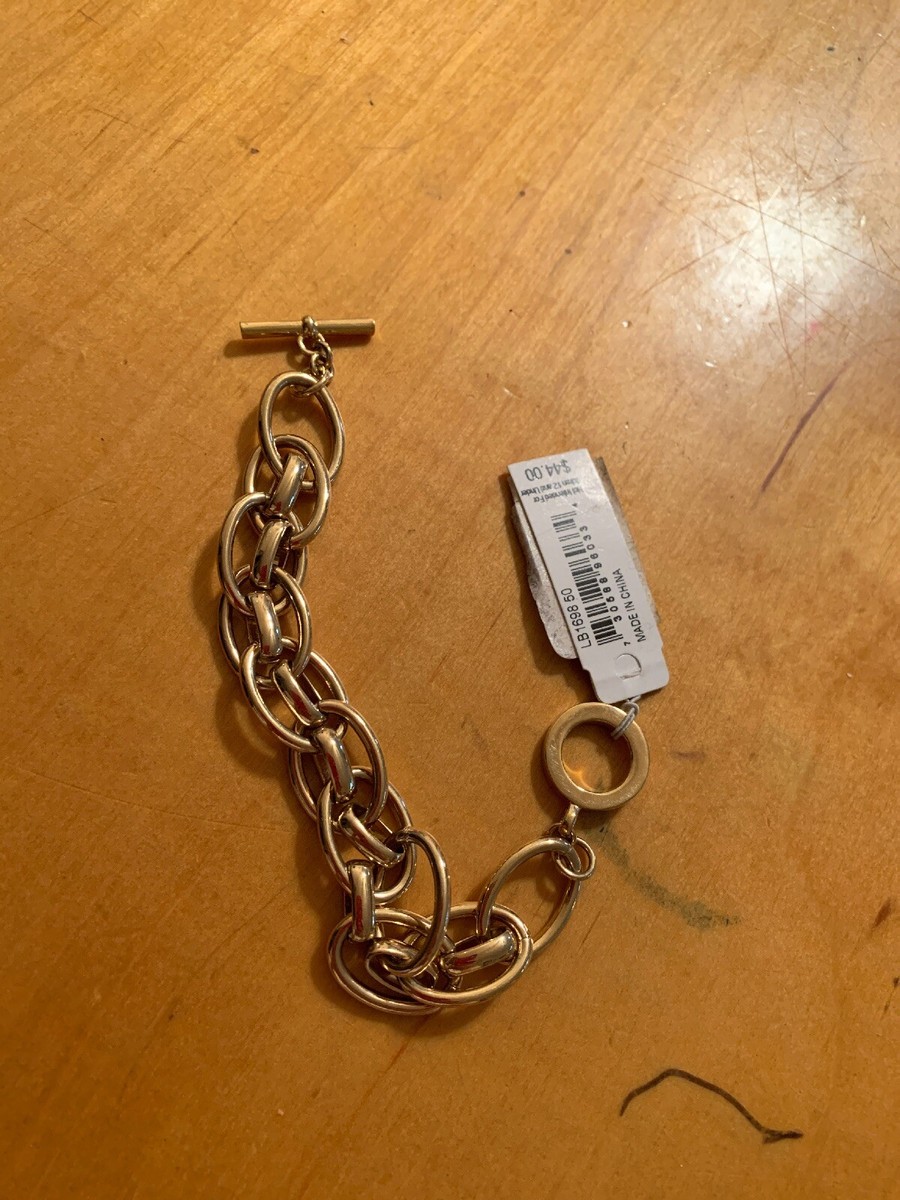 ブレスレット Lauren Ralph Lauren Logo Charm Chain Link Toggle Bracelet Lauren Ralph Lauren Heavy Chain Toggle Bracelet - Macy's