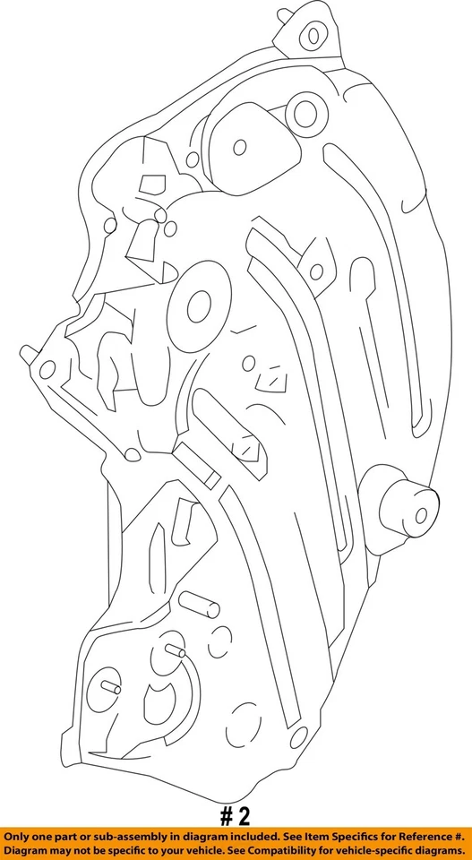 Ford Mustang 2015 2020 fabricante de equipos originales cuarto trasero izquierdo regulador de ventana Foto 4 de 4