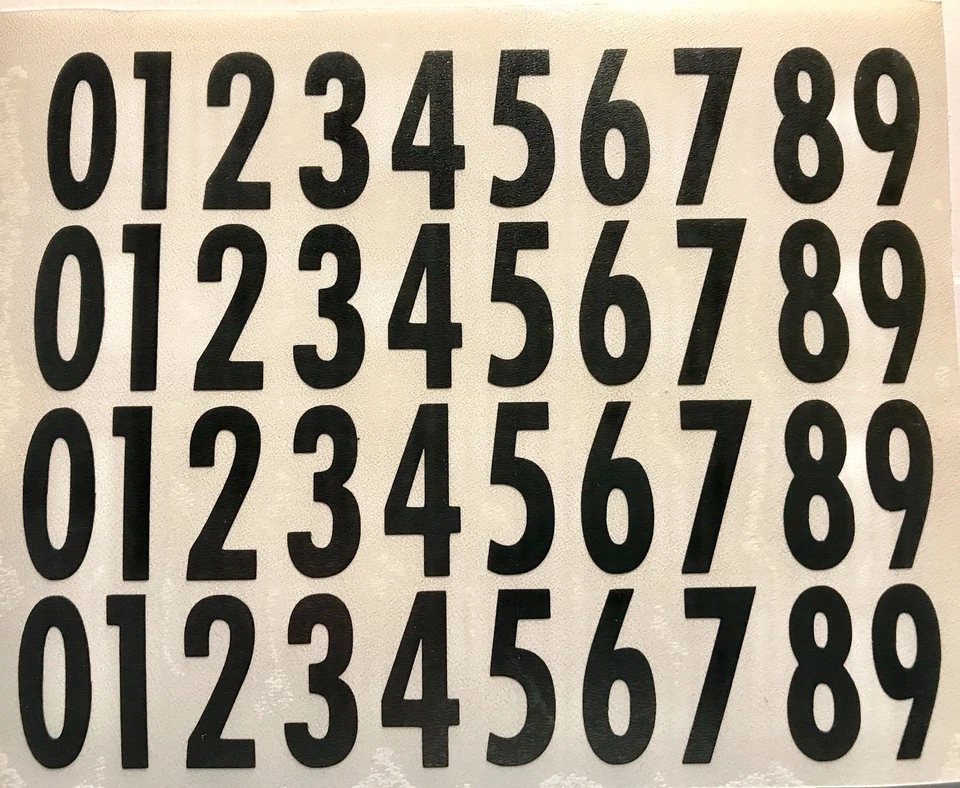 Helmet Number Decals - Pittsburgh Football - Black or White Full or Replica Mini - Image 4 of 4