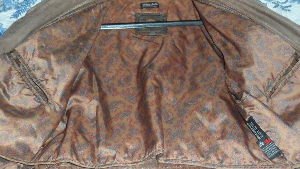 Wilsons Adventure Bound Vtg 80s Womens Brown Leather Jacket Size S FREE SHIPPING - Image 3 of 3