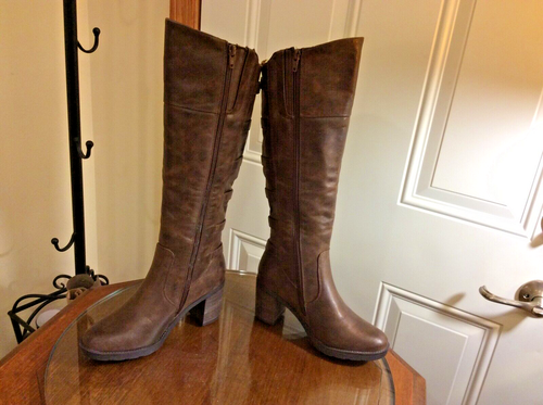 BARETRAPS Women's Brown Strappy Gyllian Round Toe Block Heel Boots Shoes 6M - Picture 12 of 16