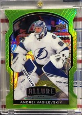 2020-21 UPPER DECK ALLURE ANDREI VASILEVSKIY, #11, GREEN, DIE CUT, SERIAL #31/99