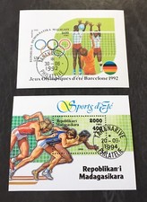Madagascar 1992-1994 - 2 cancelled blocks Olympic Games