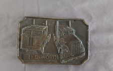 KENWORTH Trucks Trucking Belt Buckle 1977 TONKIN INC Seattle Washington Vintage