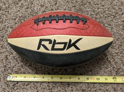 Vintage NOS Reebok RBK Official Junior Leather Football Red White Black - Bild 1 von 6