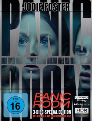 Panic Room (Steelbook, 4K-UHD+2 Blu-rays)