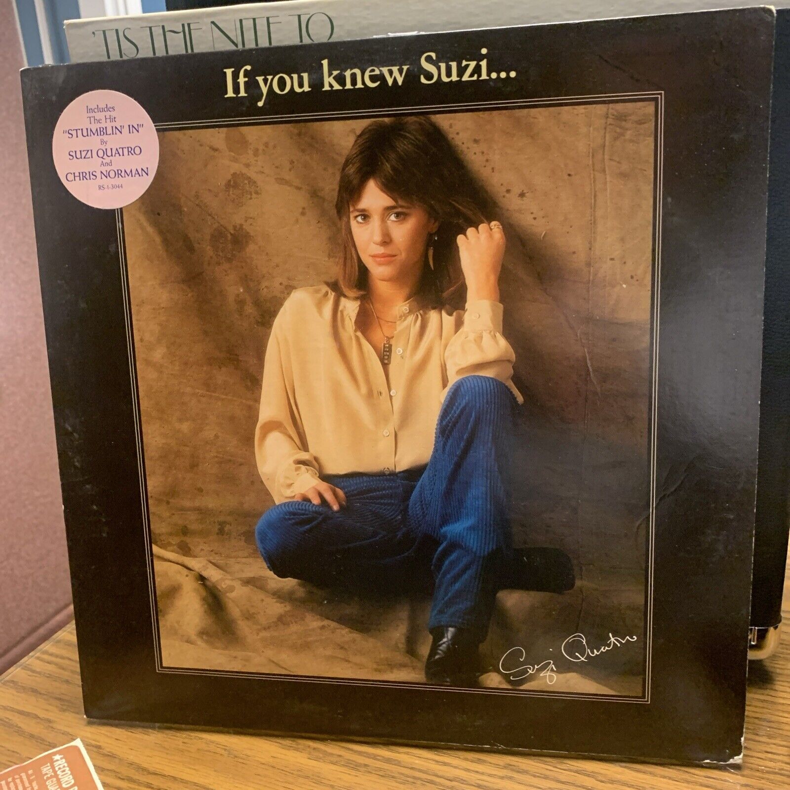 Suzi Quatro White Label Promo with sticker LP If you Knew Suzi Vinyl VG+ 1