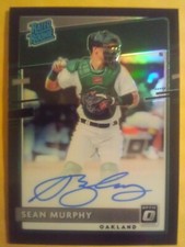 2020 Sean Murphy Donruss Optic BLACK PRIZM Rated Rookie Auto RC Very Nice #45/50