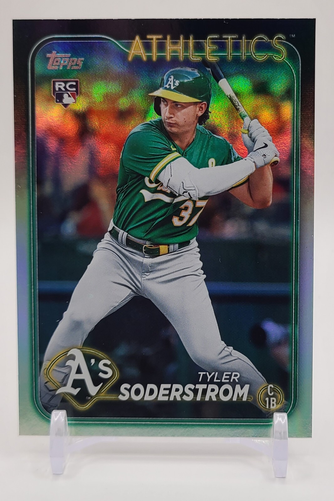 2024 Topps Series 1 Rainbow Foil Tyler Soderstrom 244 Oakland A’s