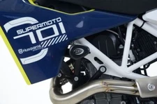 R&G Racing White Aero Crash Protection Bobbins For 2016-24 Husqvarna 701 Enduro