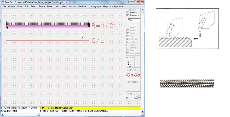 CAD CAM Software RoutCad to Generate G-Code for Mach 3, EMC2 for CNC ...