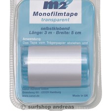 M2 Monofilm Segel Tape L&auml;nge 300cm Breite 5cm Reparaturtape Surfsegel