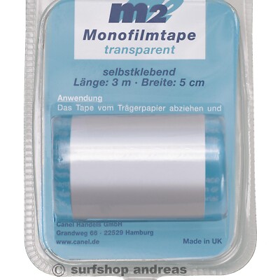 M2 Monofilm Segel Tape Länge 300cm Breite 5cm Reparaturtape Surfsegel