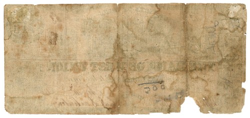 1840 Bank of West Union, West Union, Ohio $50 Obsolete Note No.113 R-6 (59759) - Picture 2 of 2
