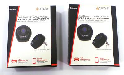 Lot of 2 iSimple - Vehicle Bluetooth Adapter - Black - Free Shipping
