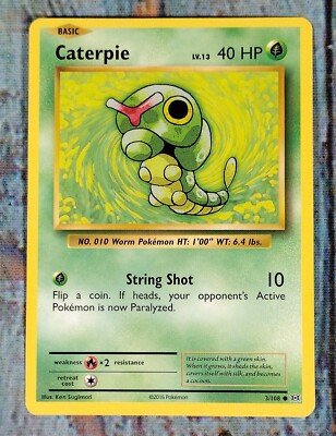 CATERPIE 3/108 Common / XY Evolutions 2016 / Basic Pokémon NM (#1)