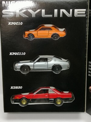 TOMICA NISSAN SKYLINE GT-R 2000GT-R Set KPGC10 KPGC110 KDR30 TOMY
