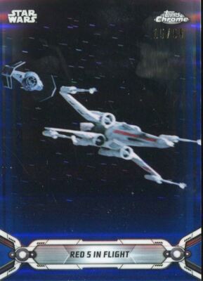 Star Wars Chrome Legacy Blue [99] Base Card #98 Red 5 in Flight
