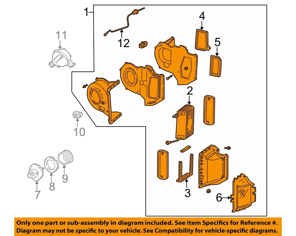 Núcleo do evaporador AC usado serve: 2008 Ford Ranger evaporador e carcaça grau A - Imagem 3 de 4