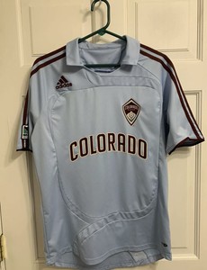 light blue adidas soccer jersey