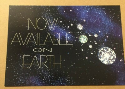 UNUSED POSTCARD GO CARD (AD CARD) MOISSANITE, CHARLES & COLVARD 4X6'' 