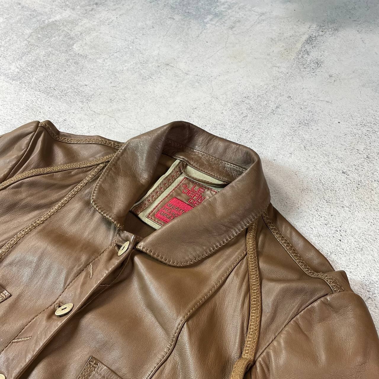 MARITHÉ FRANCOIS GIRBAUD PATCHWORK LEATHER JACKET - image 6