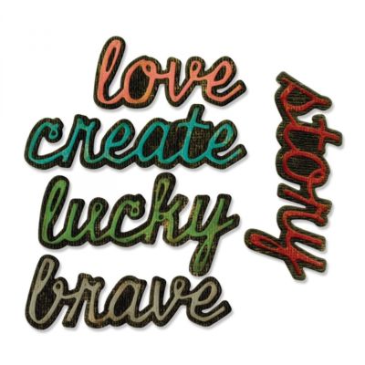 Sizzix Thinlits Die Set 10PK - Cut Words 662684 Tim Holtz